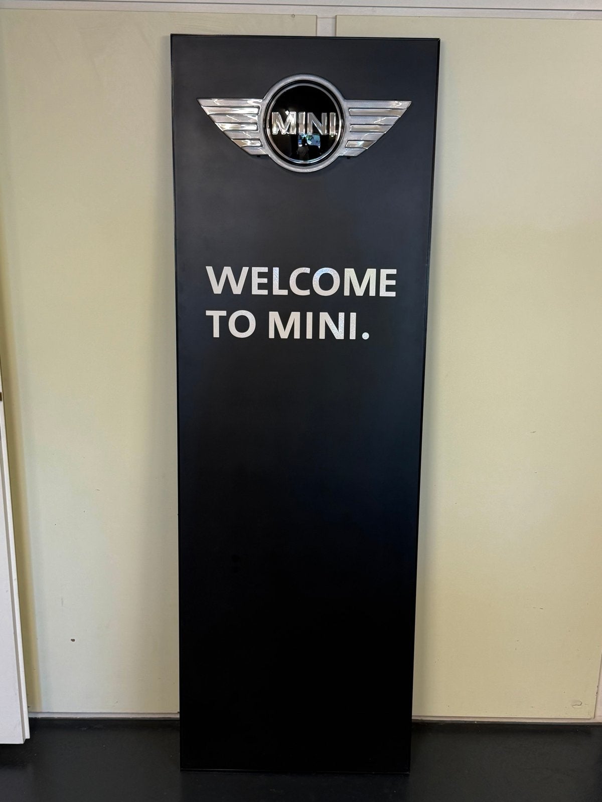 Mini 'Welcome to Mini' Reclamebord Zuil, Ophalen, Zo goed als nieuw