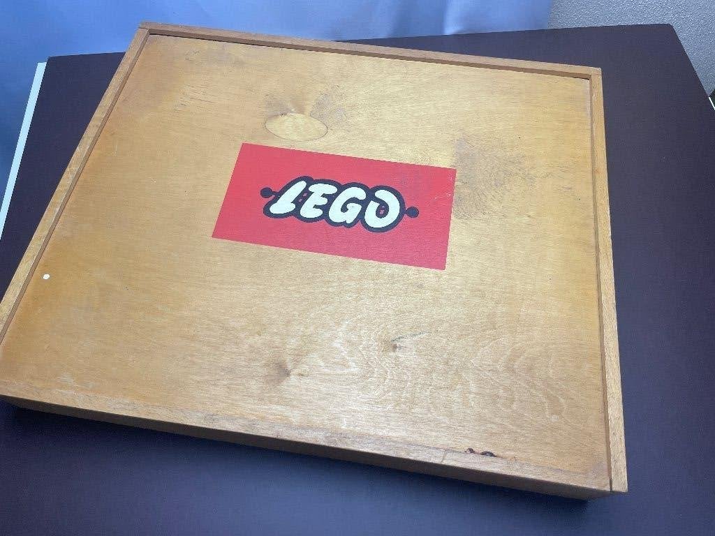 Houten Lego opbergbox doos uit de jaren ’60, Ophalen of Verzenden, Gebruikt, Accessoire, Lego