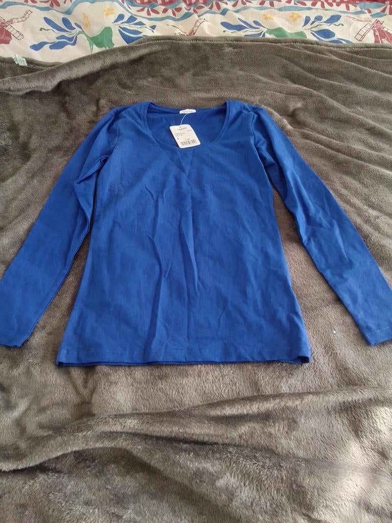 Blauw Sutherland T-shirt lange mouw, Ophalen of Verzenden