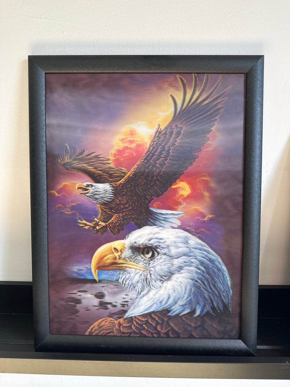 Ingelijste Adelaar Print - Majestic Eagle Art, Papier/karton, Ophalen of Verzenden, Print, Dieren