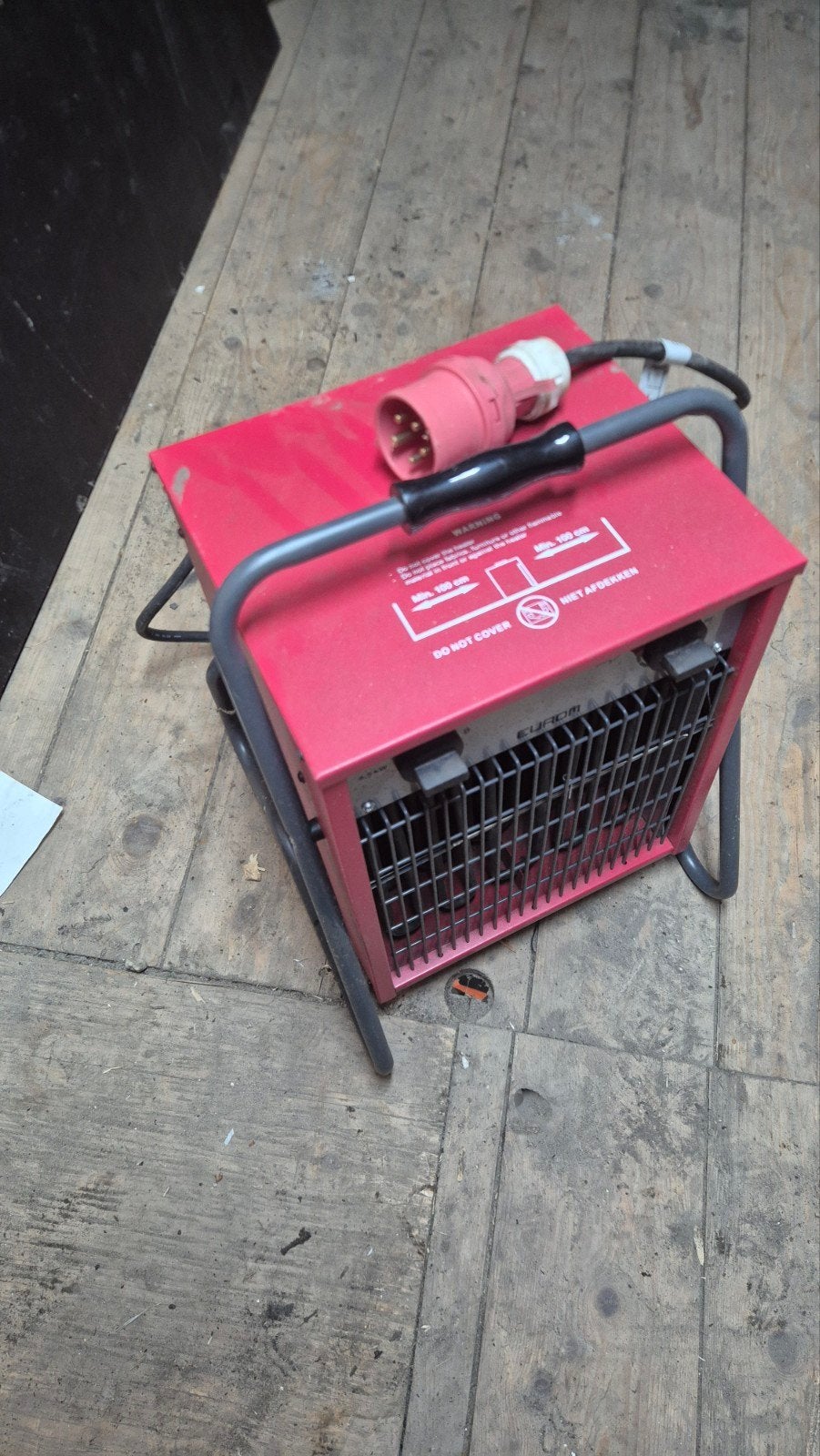 Eurom EK9002 elektrische kachel 9000W, Ophalen, 30 tot 80 cm, Gebruikt, Kachel