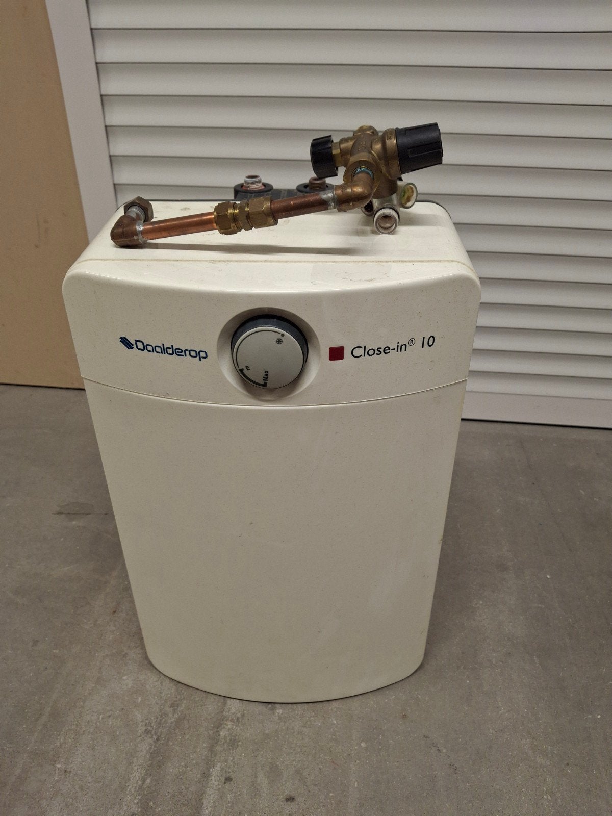 Daalderop Close-in 10 liter boiler met inlaatcombinatie, Ophalen, Gebruikt