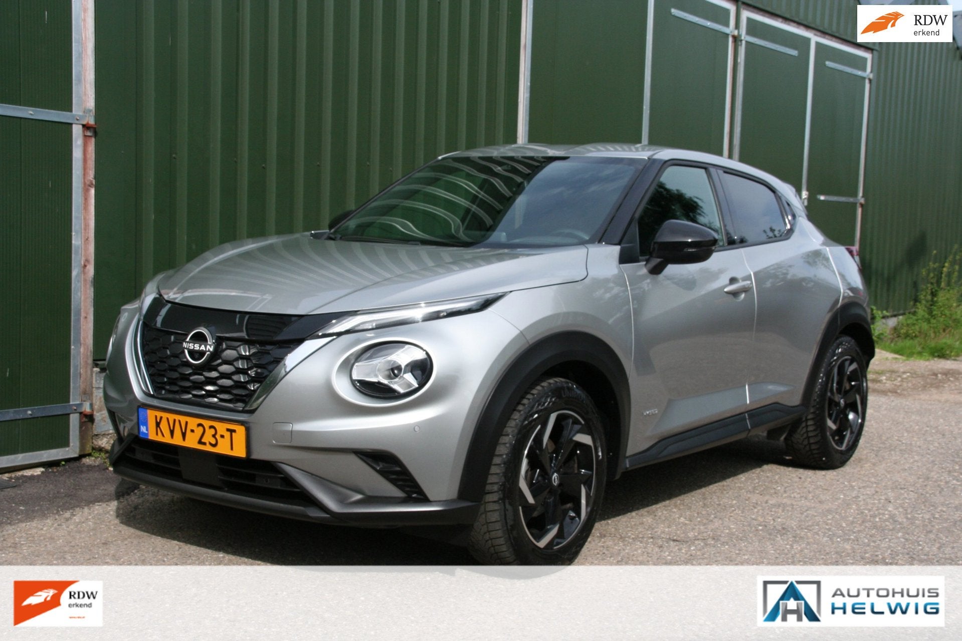 Nissan Juke 1.6 Hybrid Tekna, CLIMA, NAVI, 360 CAMERA, HALF, Auto's, 1300 kg, Gebruikt, 4 cilinders, Leder en Stof