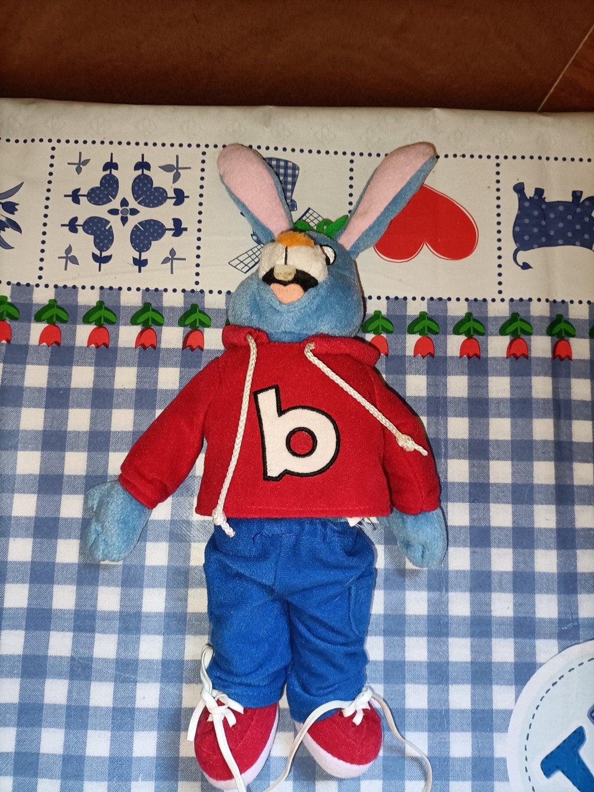 BOBO knuffel met veter strikken oefenen 31 cm groot, Ophalen of Verzenden, Zo goed als nieuw, Overige typen