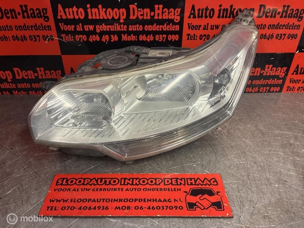 Citroen C5 ('08-'11) Koplamp Links | H7/H7/H1 | 9684845580 |, Gebruikt, Citroën, Ophalen of Verzenden, Citroen