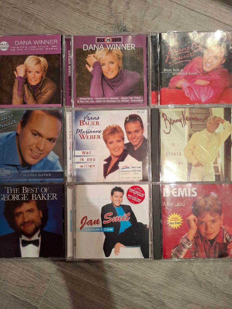 6 CD’s Frans Bauer, George Baker, Jan Smit en Demis, Ophalen of Verzenden, Zo goed als nieuw, Levenslied of Smartlap