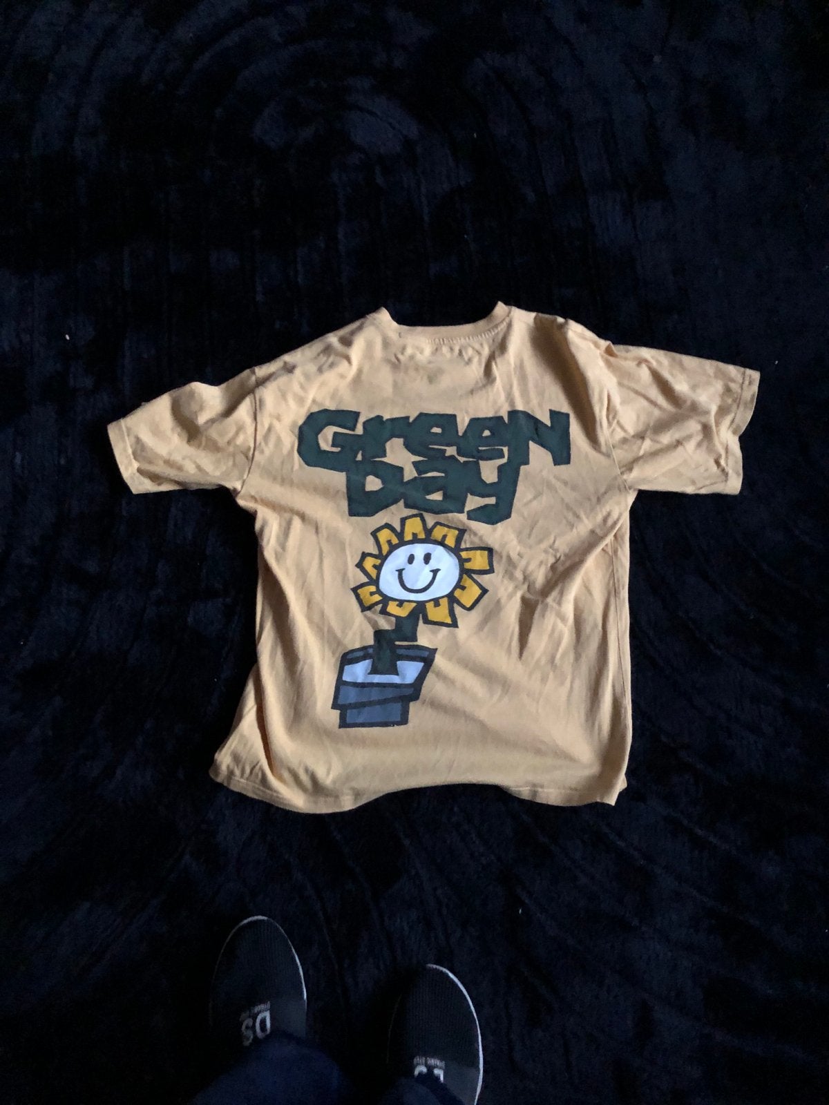Green Day T-shirt - Maat XS, Ophalen of Verzenden, Gedragen, Geel