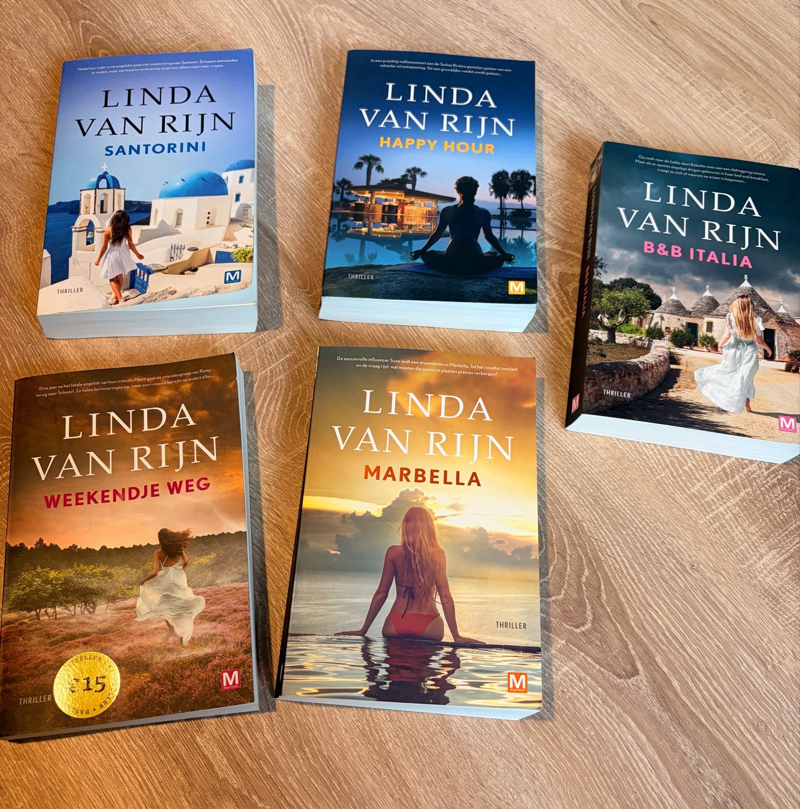 Linda van Rijn boeken - 5 thrillers in zeer nette staat, Ophalen of Verzenden, Zo goed als nieuw