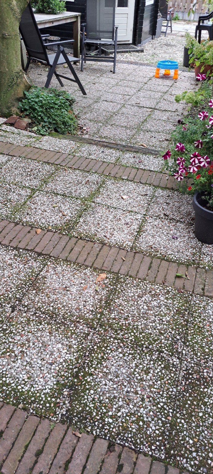 Gratis grindtegels, Tuin en Terras, Ophalen
