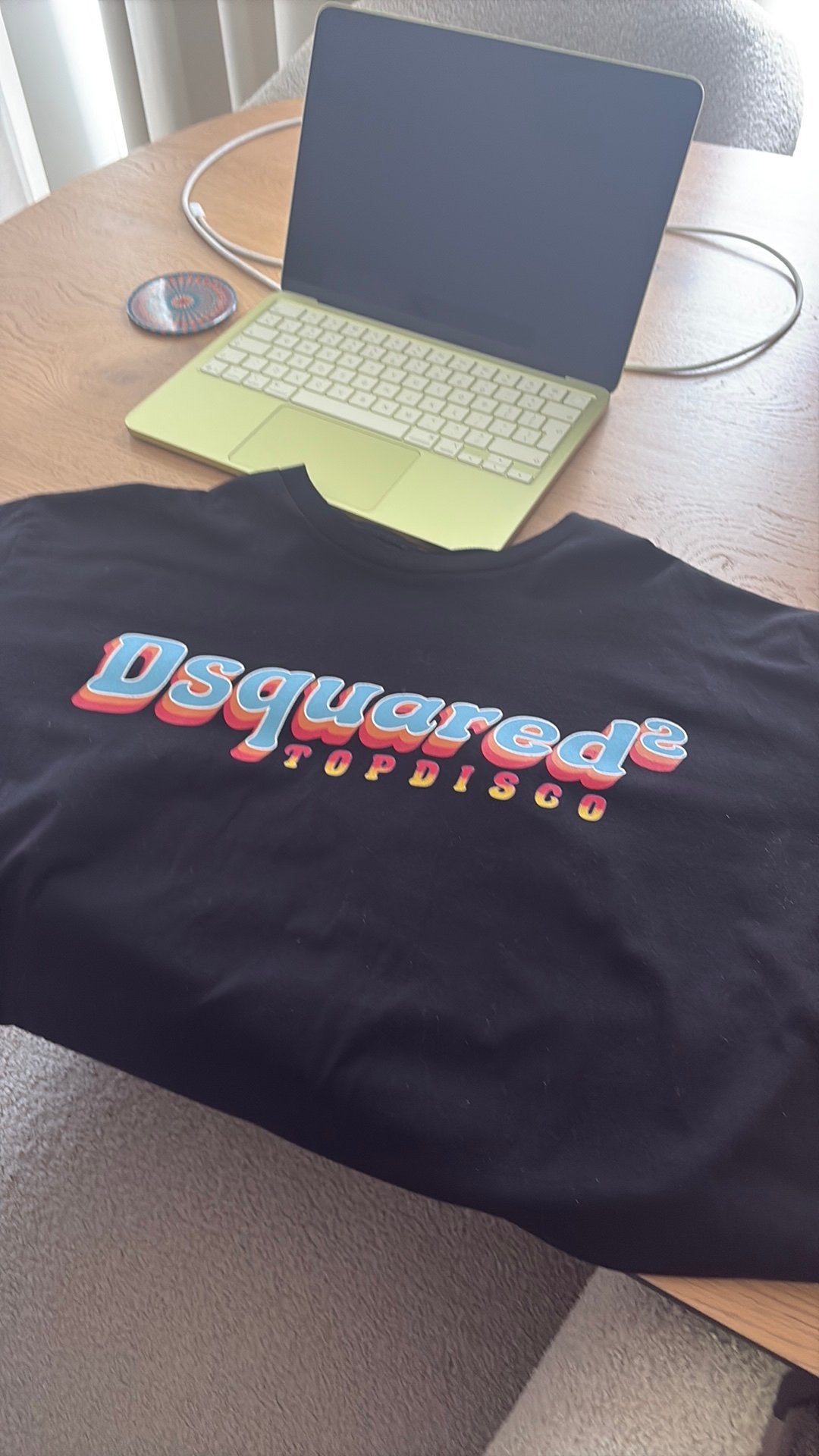 Dsquared2 Topdisco T-shirt Zwart XXL, Kleding | Heren, Ophalen of Verzenden, Zo goed als nieuw, Overige maten, Zwart