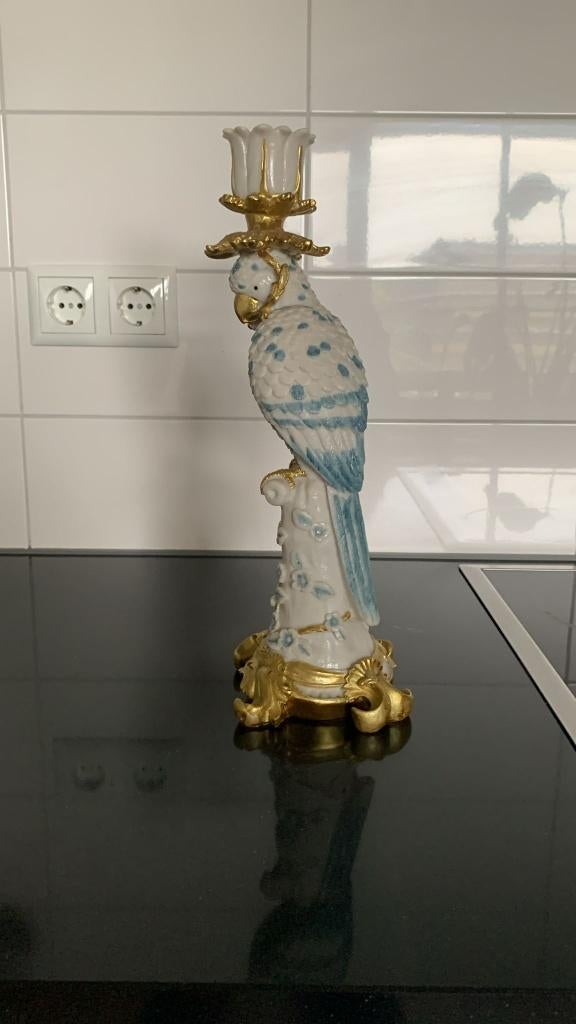 decoratieve vogel kandelaar(s), Huis en Inrichting, Woonaccessoires | Kandelaars en Kaarsen, Ophalen, Overige materialen, Overige kleuren