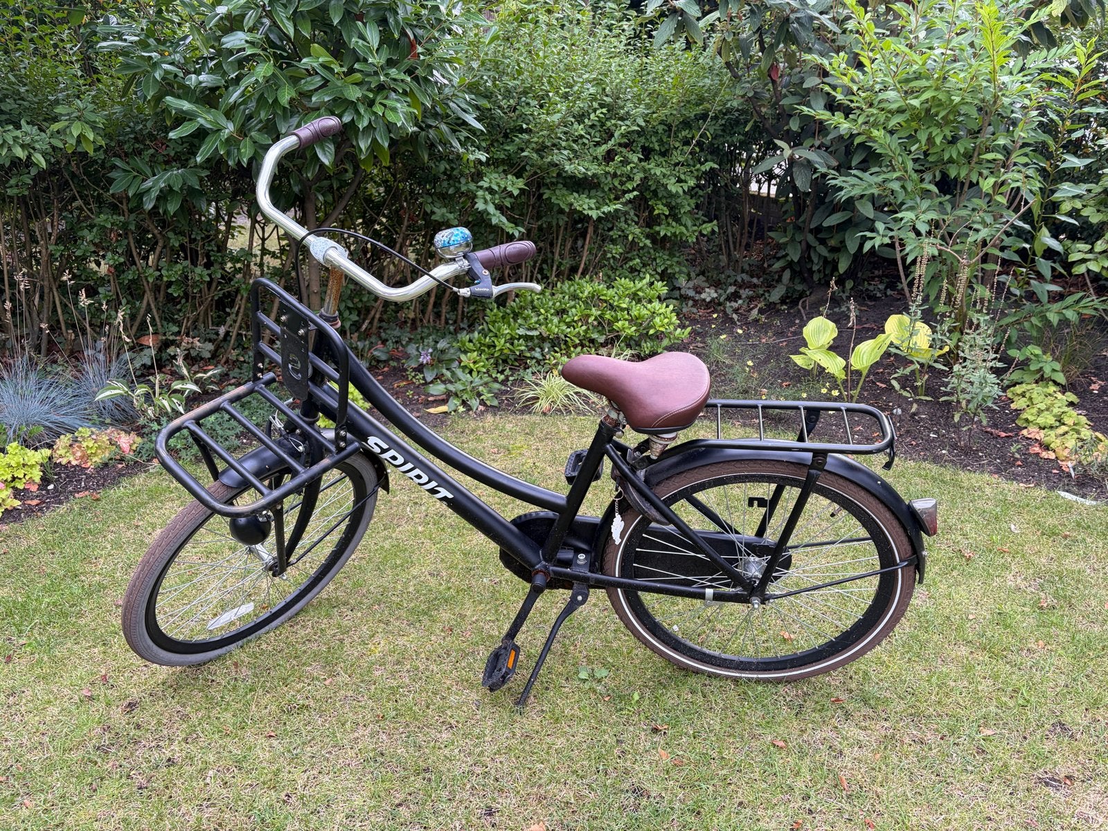 Spirit 24 inch kinderfiets met voordrager, Fietsen en Brommers, Fietsen | Kinderfietsjes, Ophalen, Gebruikt, Terugtraprem, 20 inch of meer