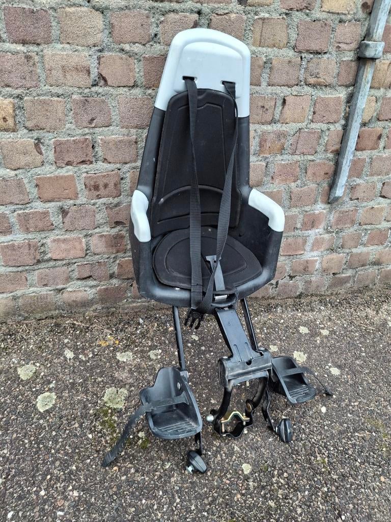 Bobike Achterzitje - Zwart/Grijs met Voetsteuntjes, Ophalen of Verzenden