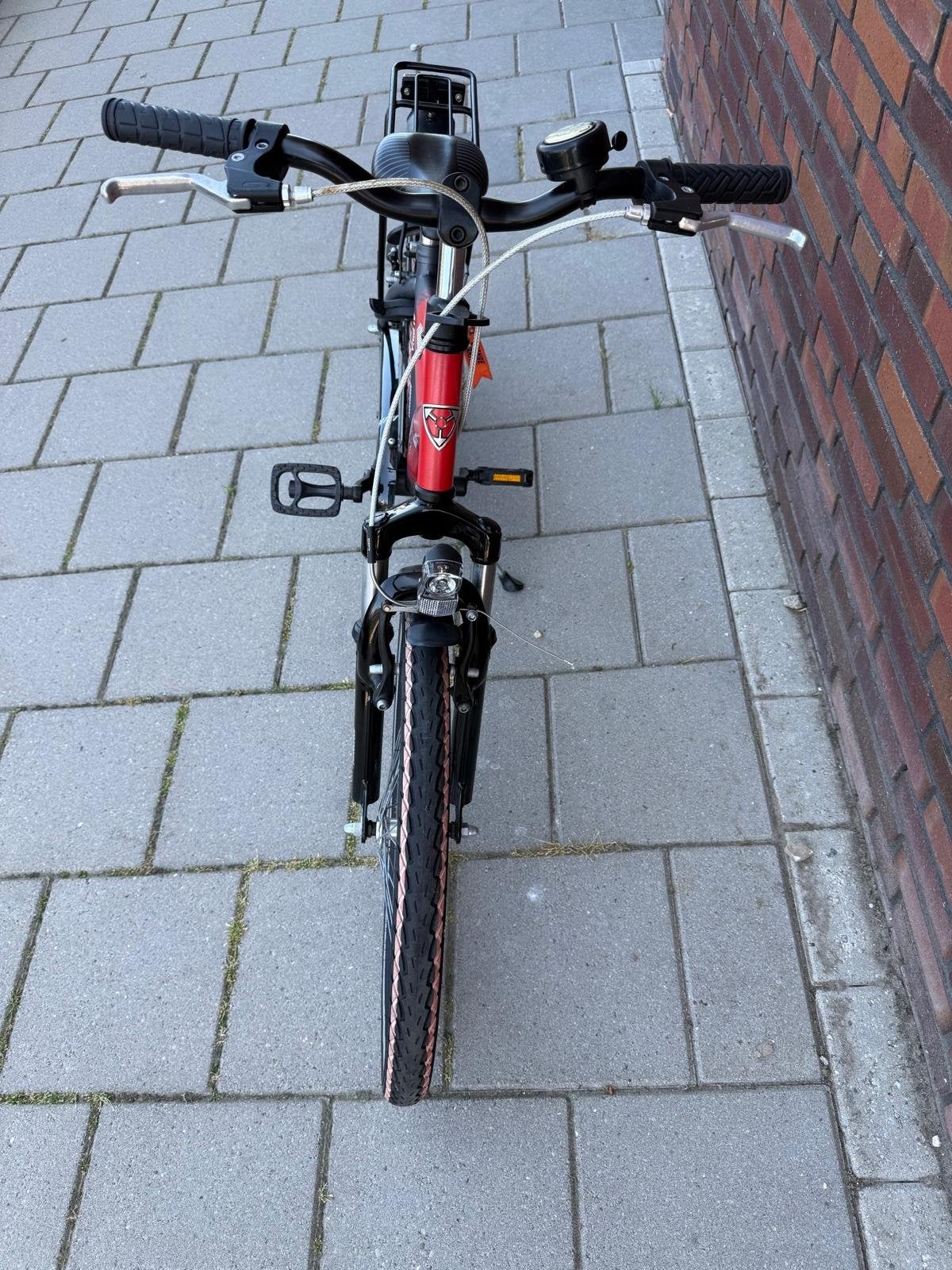 Alpina Yabber kinderfiets - Rood/Grijs, Gebruikt, Velgrem, Minder dan 49 cm, Ophalen