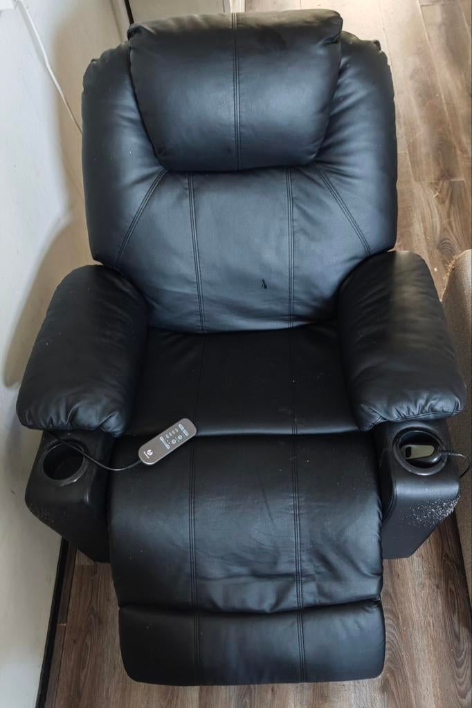 Elektrische Sta-op Stoel met Massage en Warmtefunctie, Gebruikt, Modern, Comfort, Ophalen of Verzenden, 75 tot 100 cm