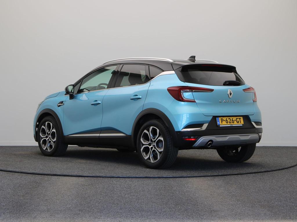 Renault Captur 1.3 TCe 140pk Intens | Stoel- en stuurwielver, Auto's, Renault, Gebruikt, 4 cilinders, Blauw, Bedrijf