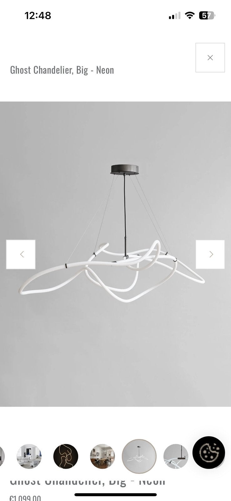 Hanglamp 101Copenhagen Ghost Chandelier big, Ophalen, Zo goed als nieuw