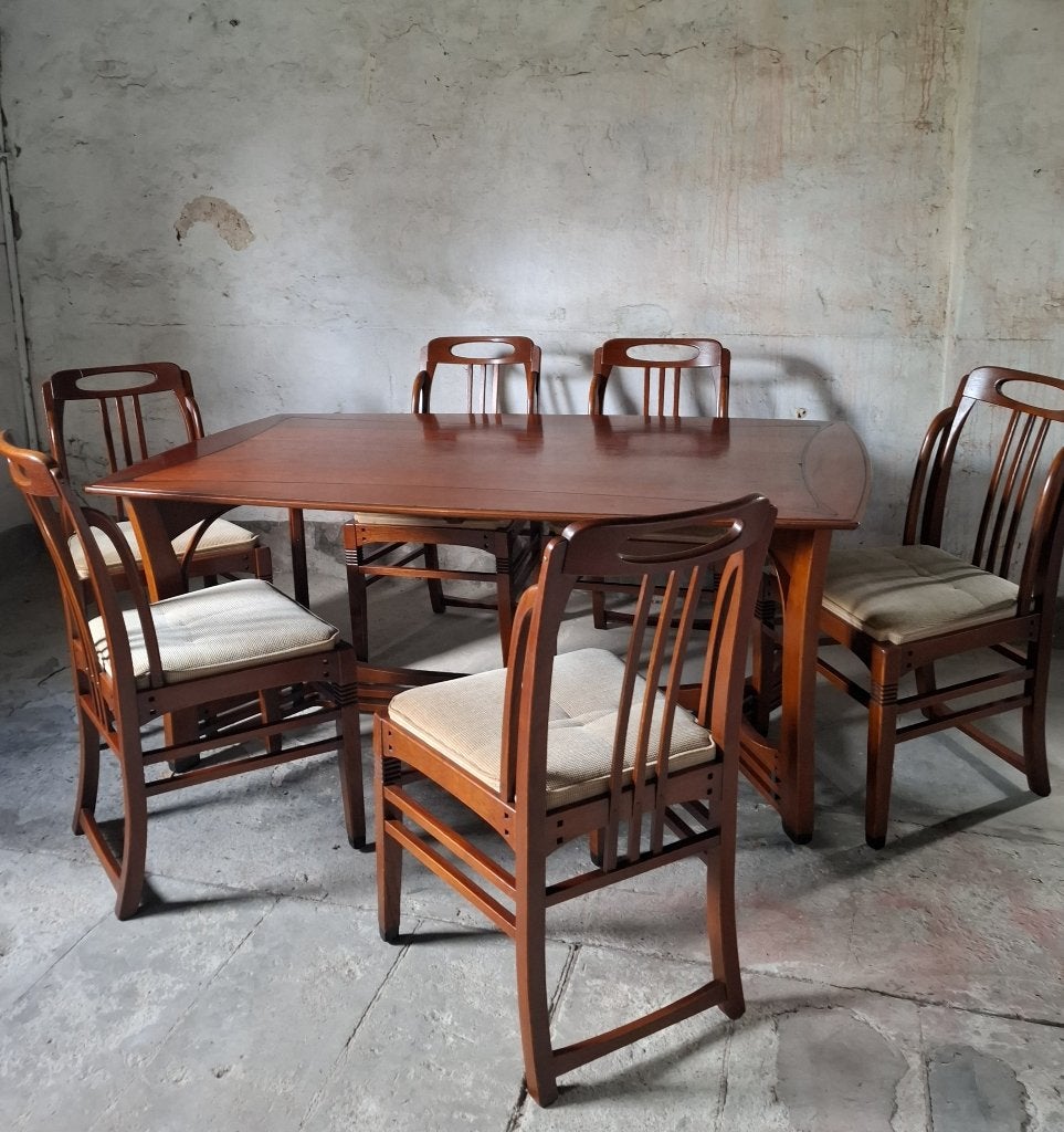 eettafel en stoelen schuitema design, Ophalen, Gebruikt, 4 tot 6 stoelen