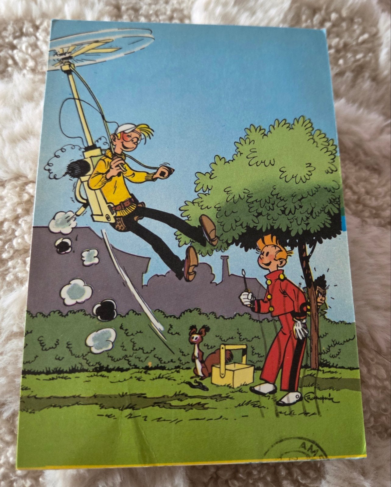 Vintage Robbedoes Postkaart - Pareljes uit Robbedoes, Verzenden, 1980 tot heden, Gelopen, Kinderen