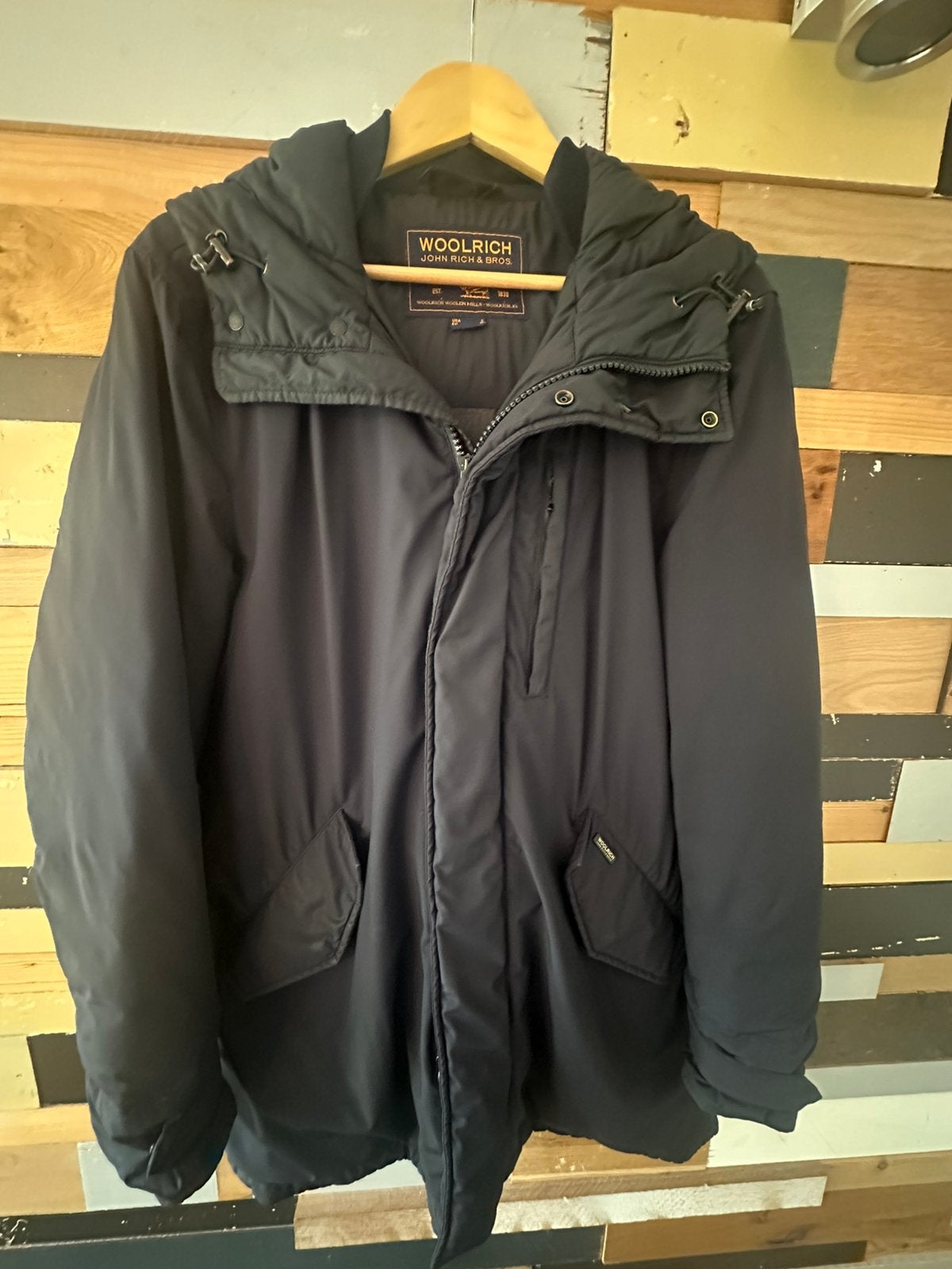 Woolrich jas, Kleding | Heren, Ophalen of Verzenden, Gedragen, Maat 48/50 (M), Blauw