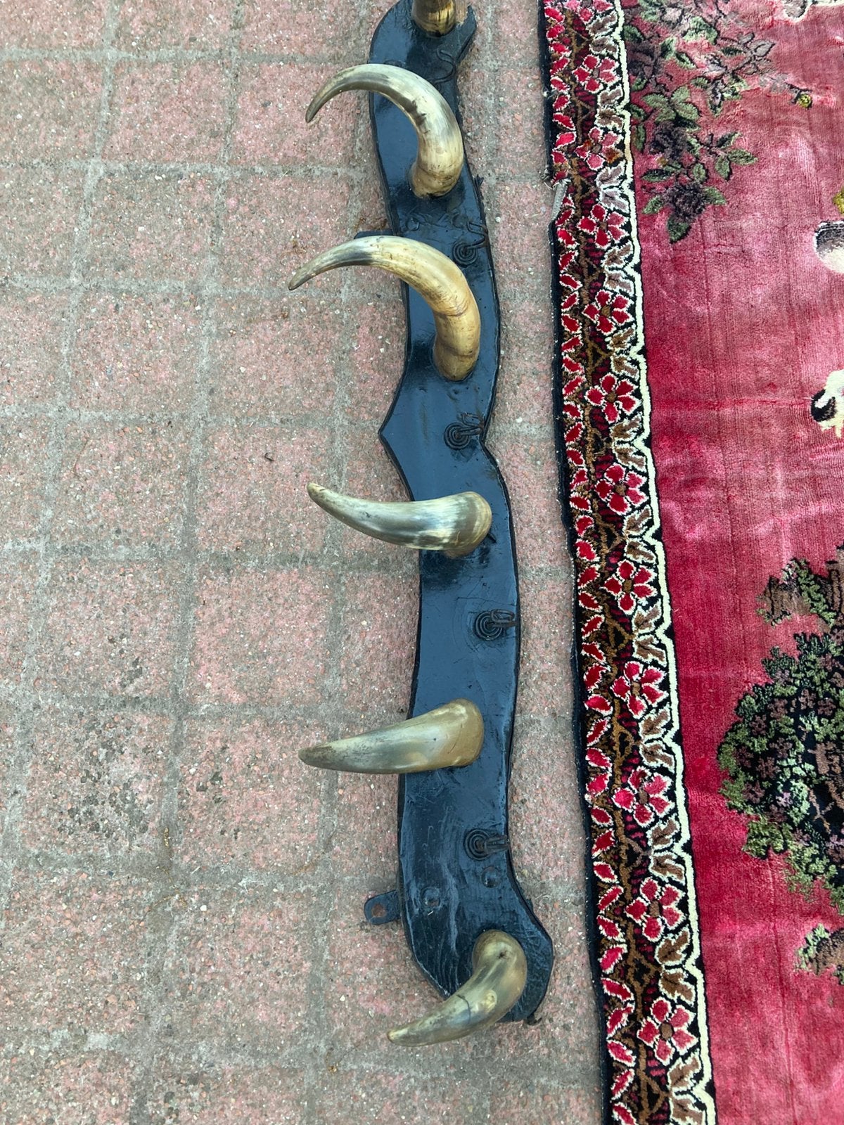 Kapstok  van koeien horens, Wandkapstok, Ophalen of Verzenden, Zo goed als nieuw, Minder dan 100 cm