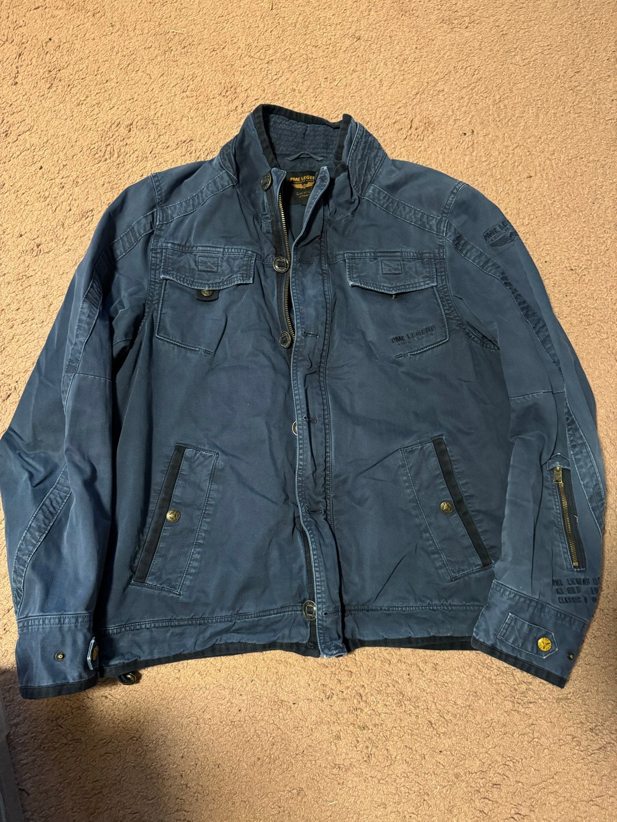 PME Legend zomerjas XXXL donkerblauw, Kleding | Heren, Jassen | Zomer, Ophalen of Verzenden, Gedragen, Overige maten, Blauw
