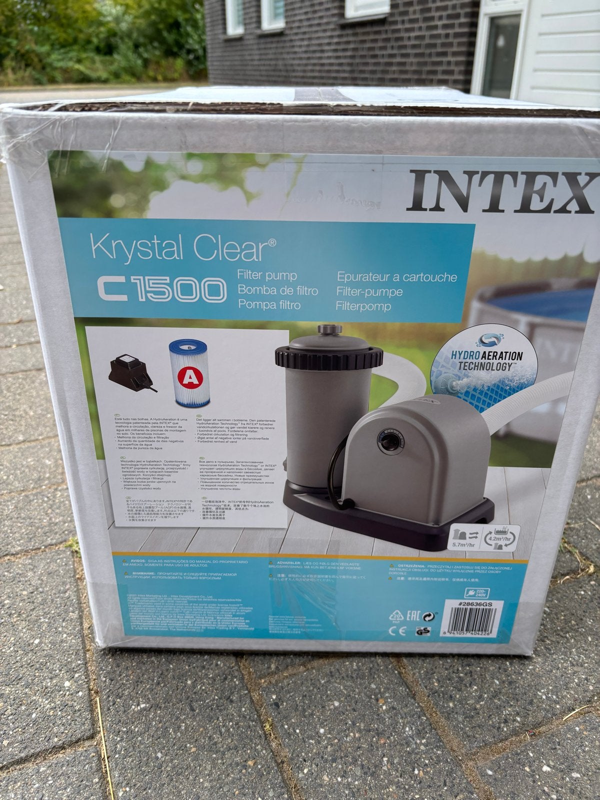 Intex Krystal Clear C1500 filterpomp zwembadpomp, Ophalen of Verzenden, Nieuw, Zwembadpomp