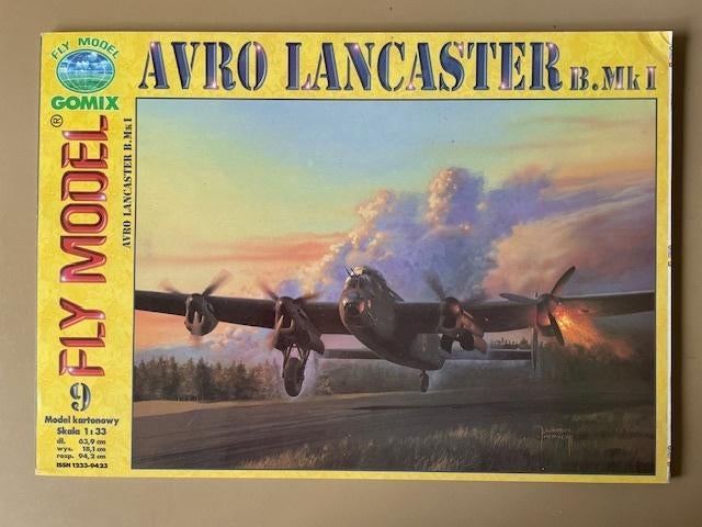 Kartonnen bouwmodel - Avro Lancaster B Mk1, Hobby en Vrije tijd, Modelbouw | Vliegtuigen en Helikopters, Overige merken, Nieuw