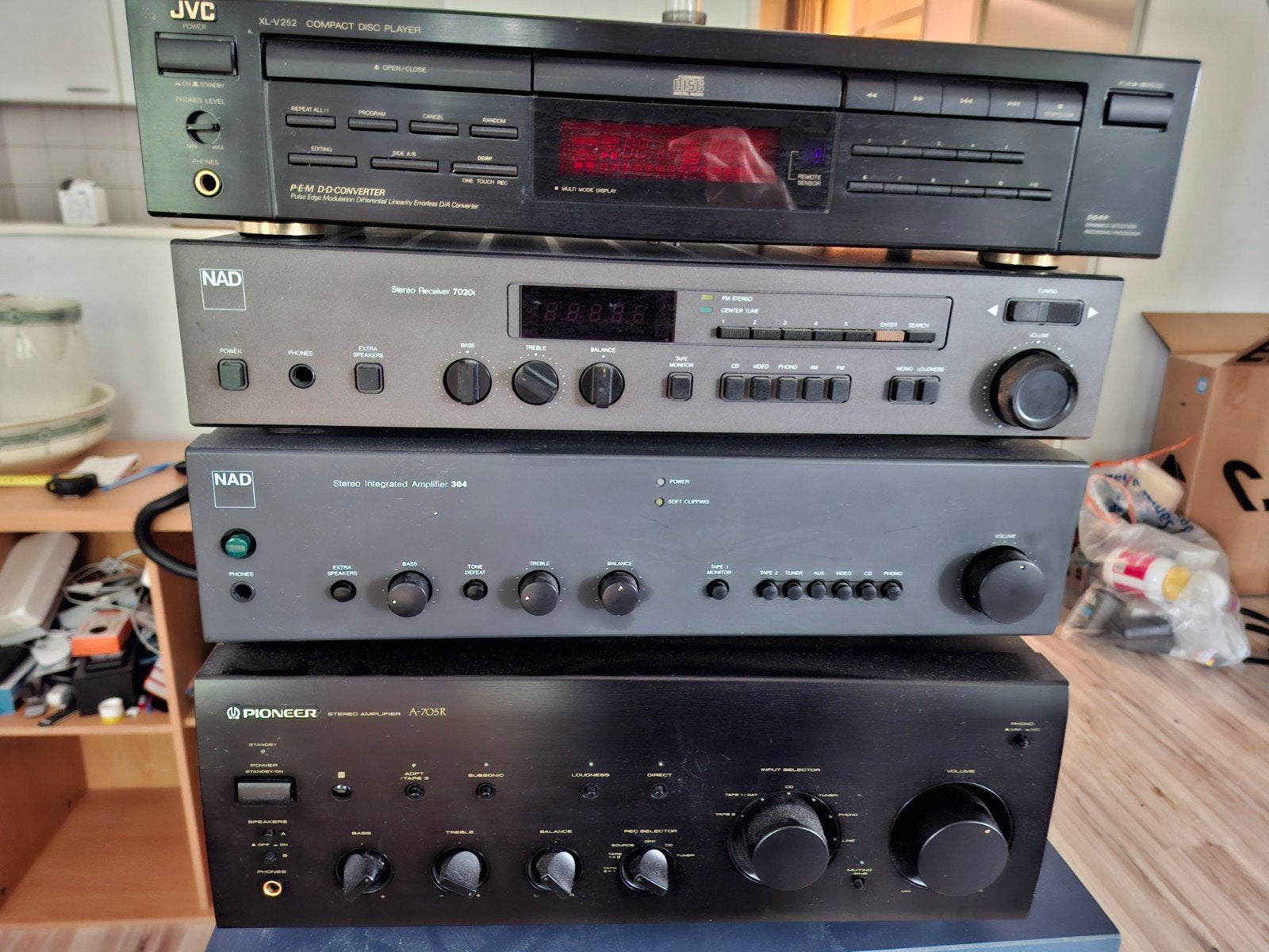 NAD, JVC, Pioneer Audioapparatuur - Receiver, Versterker, CD, Overige merken, Gebruikt, Ophalen of Verzenden, 120 watt of meer
