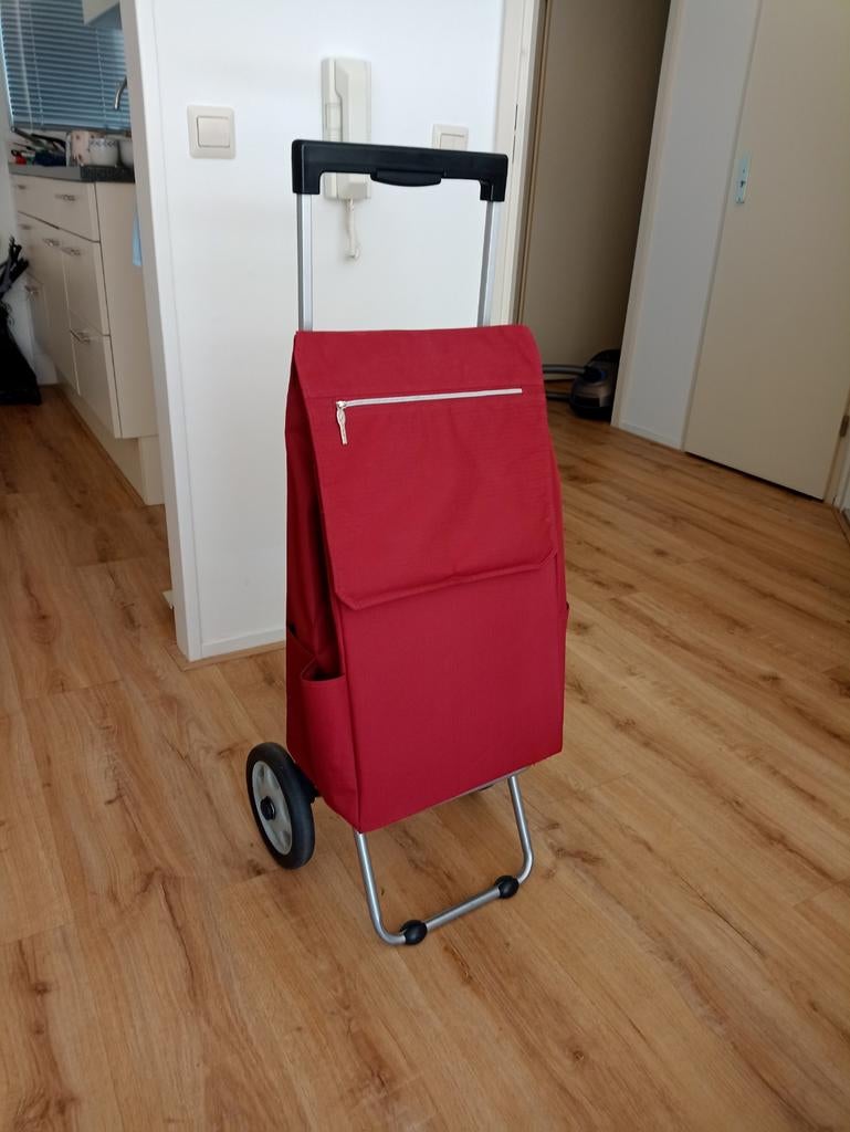Boodschappenwagentje met afneembare tas, Ophalen, Zo goed als nieuw, Rood, 30 cm of meer