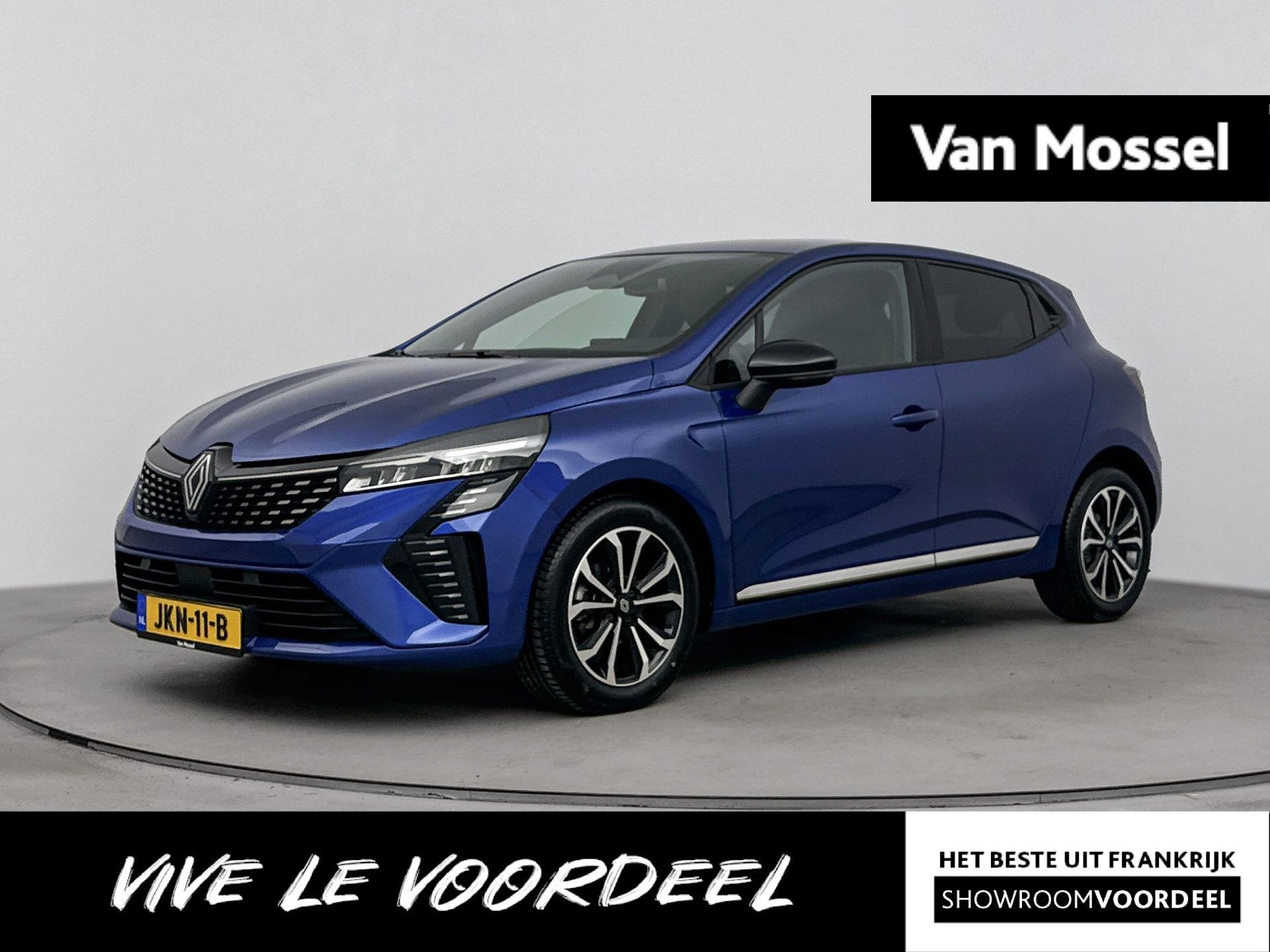 Renault Clio 1.0 TCe 90Pk GPF techno | Achteruitrijcamera |, Auto's, Dealer onderhouden, Gebruikt, Blauw, Leder en Stof