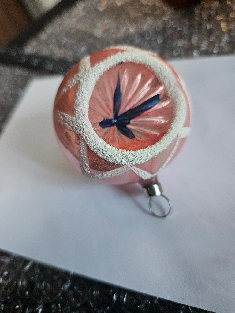 Oude/vintage kerstbal, Ophalen of Verzenden, Gebruikt