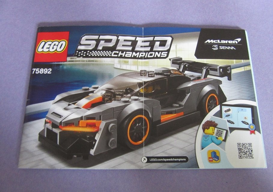 Lego Speed champions boekje McLaren Senna 75892, Verzenden, Gebruikt