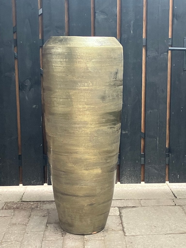 Hoge luxe designvaas (goud), Ophalen, Overige materialen, Overige kleuren, Zo goed als nieuw