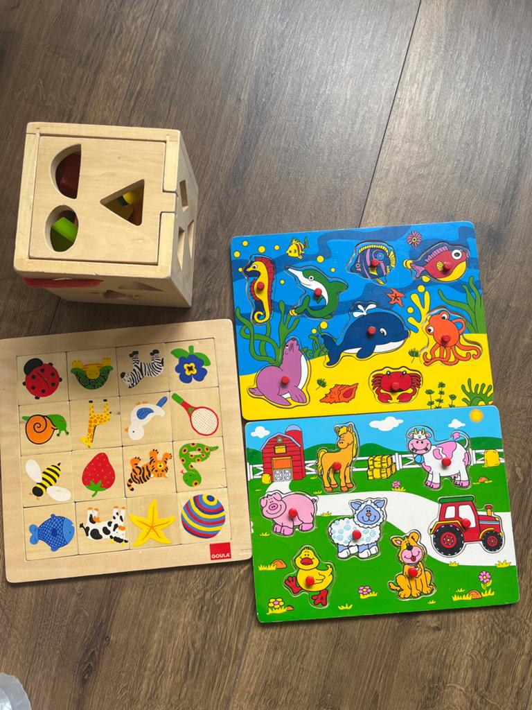 Houten puzzels, Ophalen, Minder dan 10 stukjes, Gebruikt, Van hout