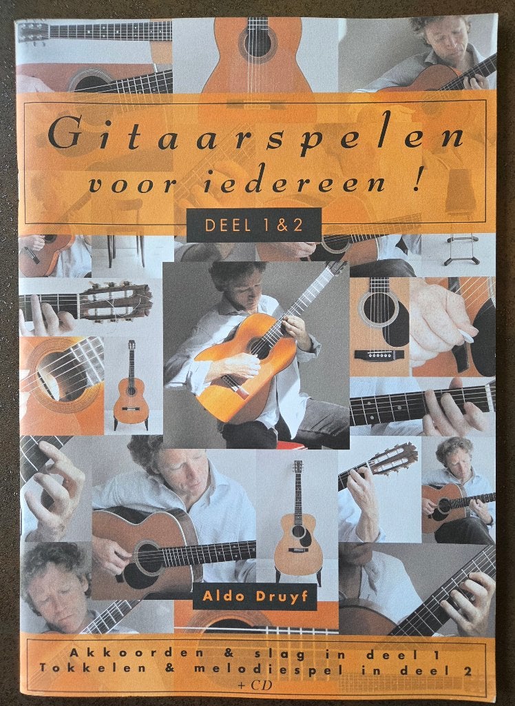 Gitaarspelen voor iedereen Deel 1 + 2 (het boek/zonder CD!), Verzenden, Zo goed als nieuw, Les of Cursus, Gitaar