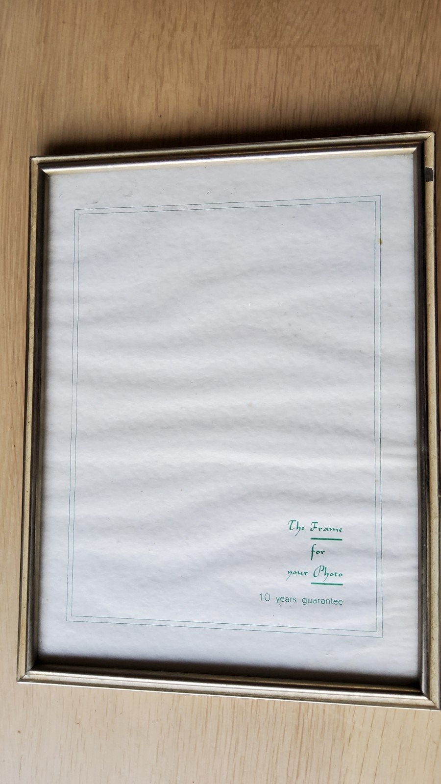 groot antiek zilver kleur fotolijstje met witte randen., Ophalen of Verzenden