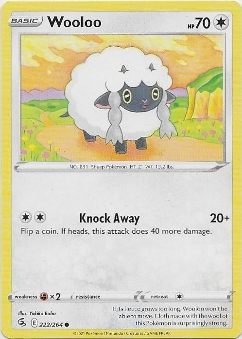 Fusion Strike,  Wooloo [common] 222/264, Verzenden, Nieuw, Losse kaart