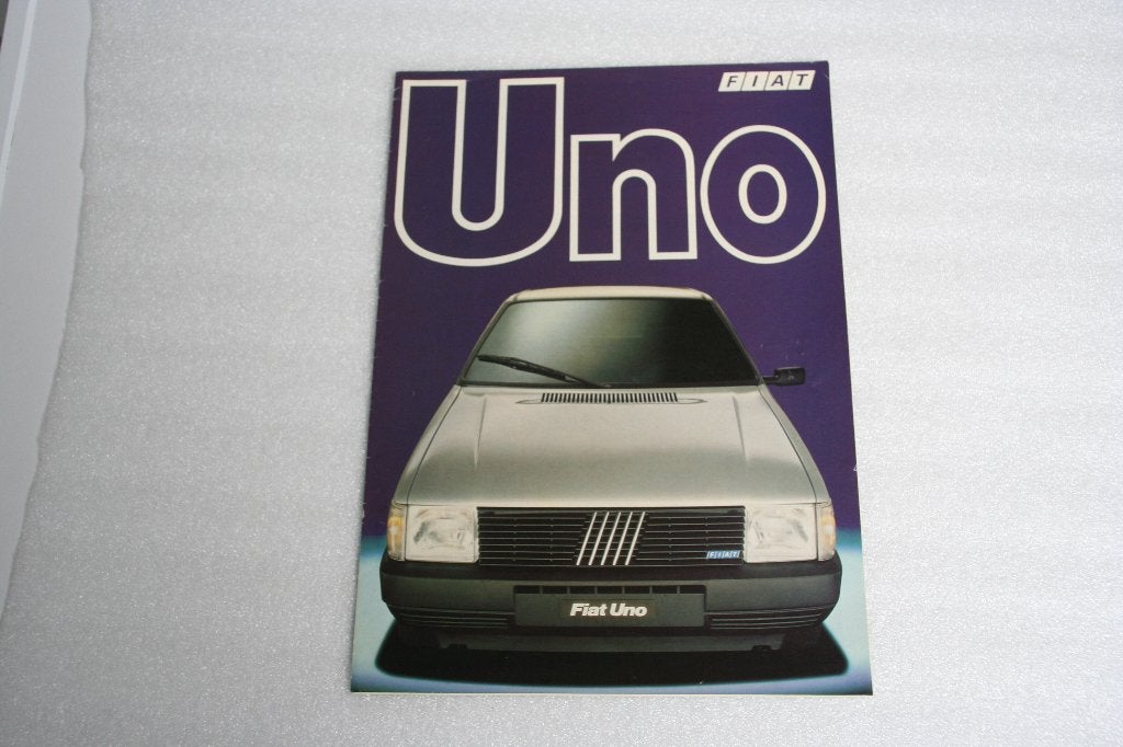 Folder Fiat Uno (08-1983) (59), Ophalen of Verzenden, Nieuw, Overige merken