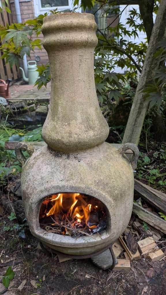 vuurkorf, Tuin en Terras, Ophalen, Gebruikt, Vuurkorf