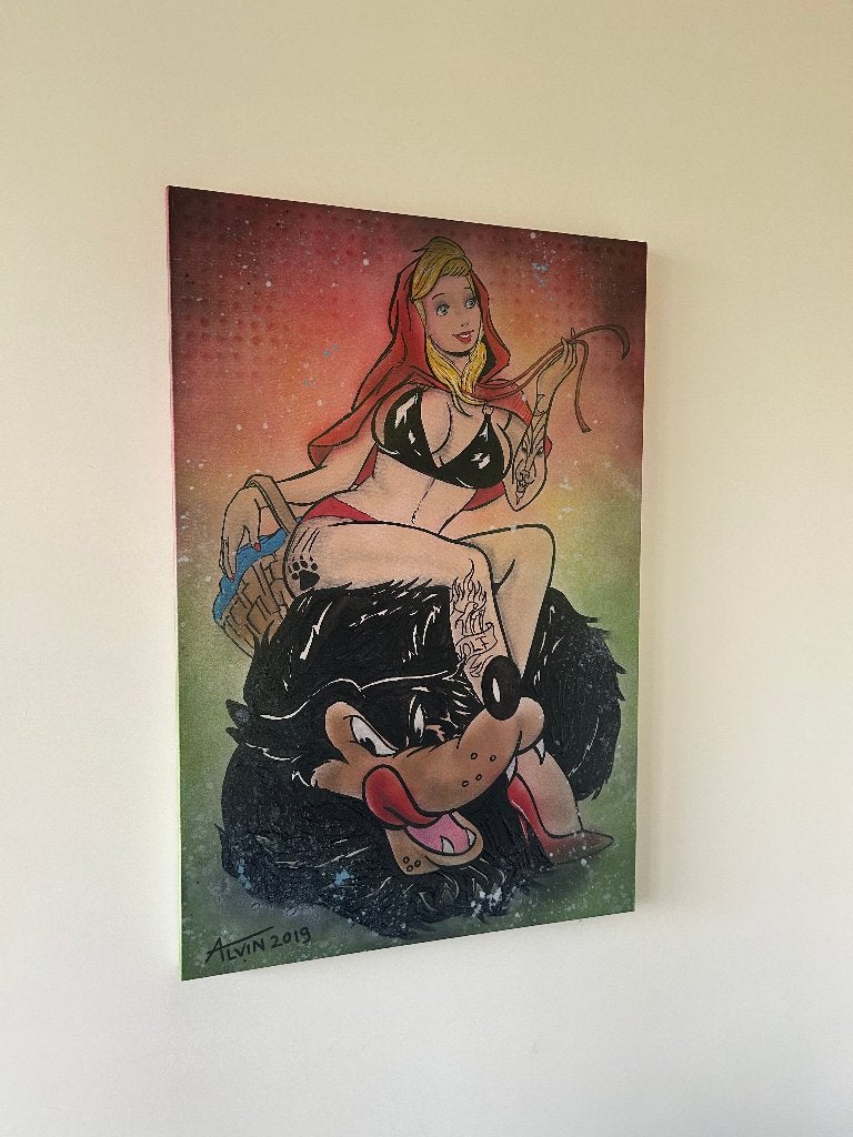 Alvin Silvrants - Disney sexy Tattoo rebel Red Riding Hood, Ophalen, Overig onderwerp