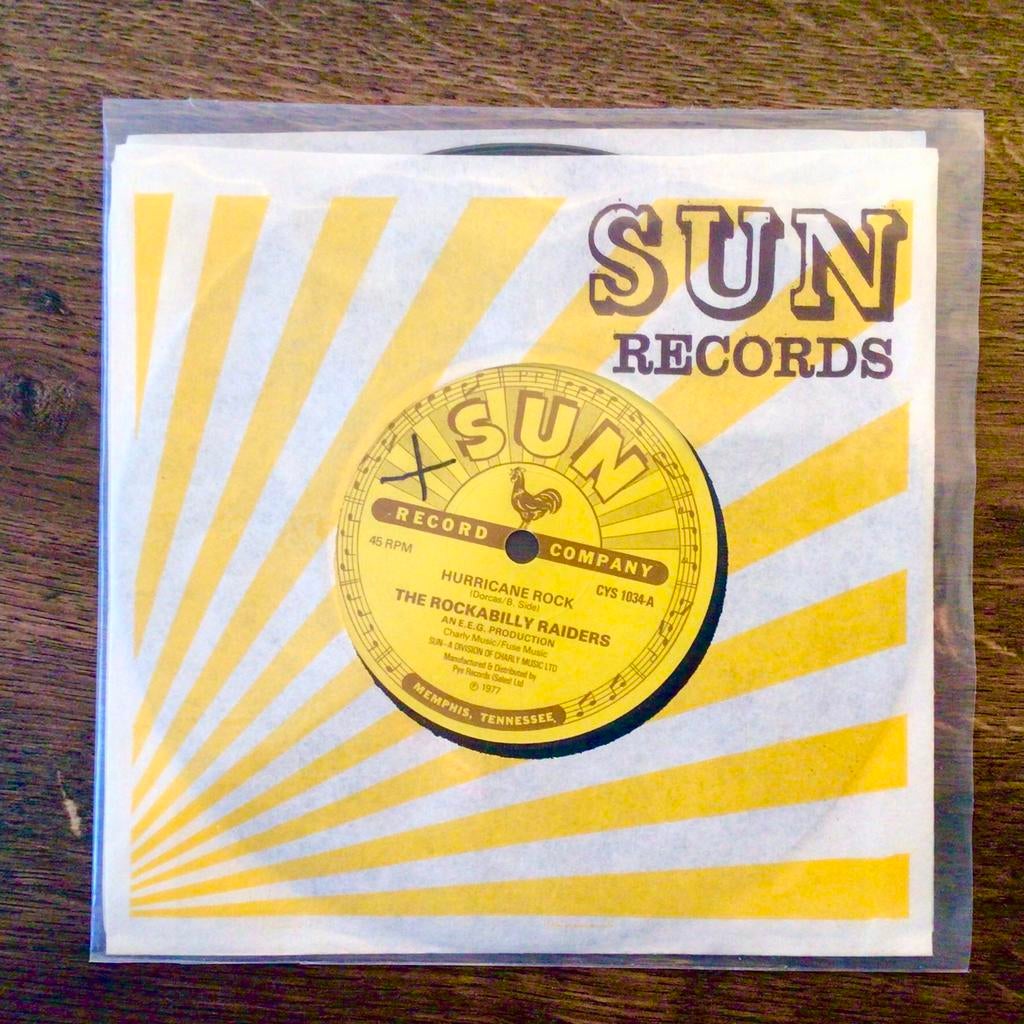 The Rockabilly Raiders - Hurricane rock.  SUN records, Ophalen of Verzenden, Zo goed als nieuw, Pop