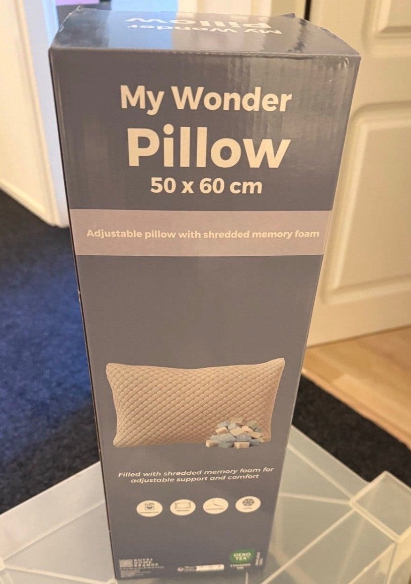 My Wonder Pillow - Aanpasbaar hoofdkussen 50x60 cm, Verzenden, Beige, Hoofdkussen, Nieuw