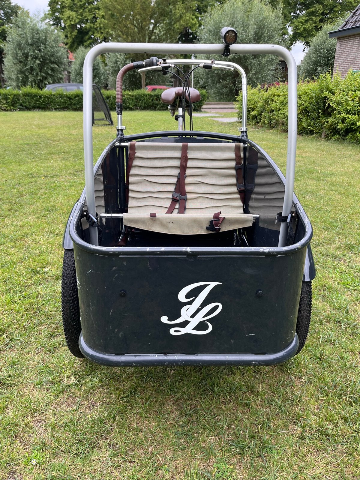 Johnny Loco bakfiets met huif - Gebruikt, Ophalen, Gebruikt, Huif, 2 kinderen