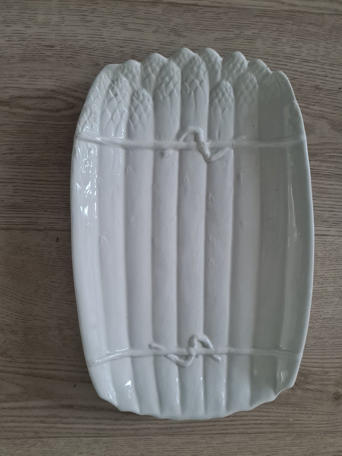 witte schaal asperges, Huis en Inrichting, Ophalen of Verzenden
