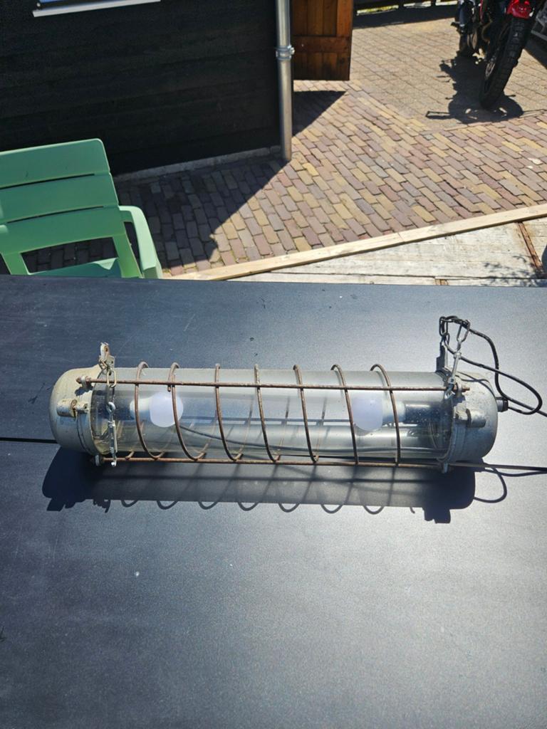 Vintage industriële buislamp - waterdicht, Ophalen