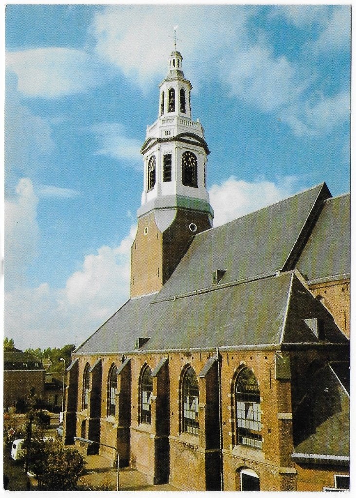 Nijkerk Ned Herv Kerk Ongelopen Ansichtkaart ( B4841 ), Ophalen of Verzenden, 1940 tot 1960, Gelopen