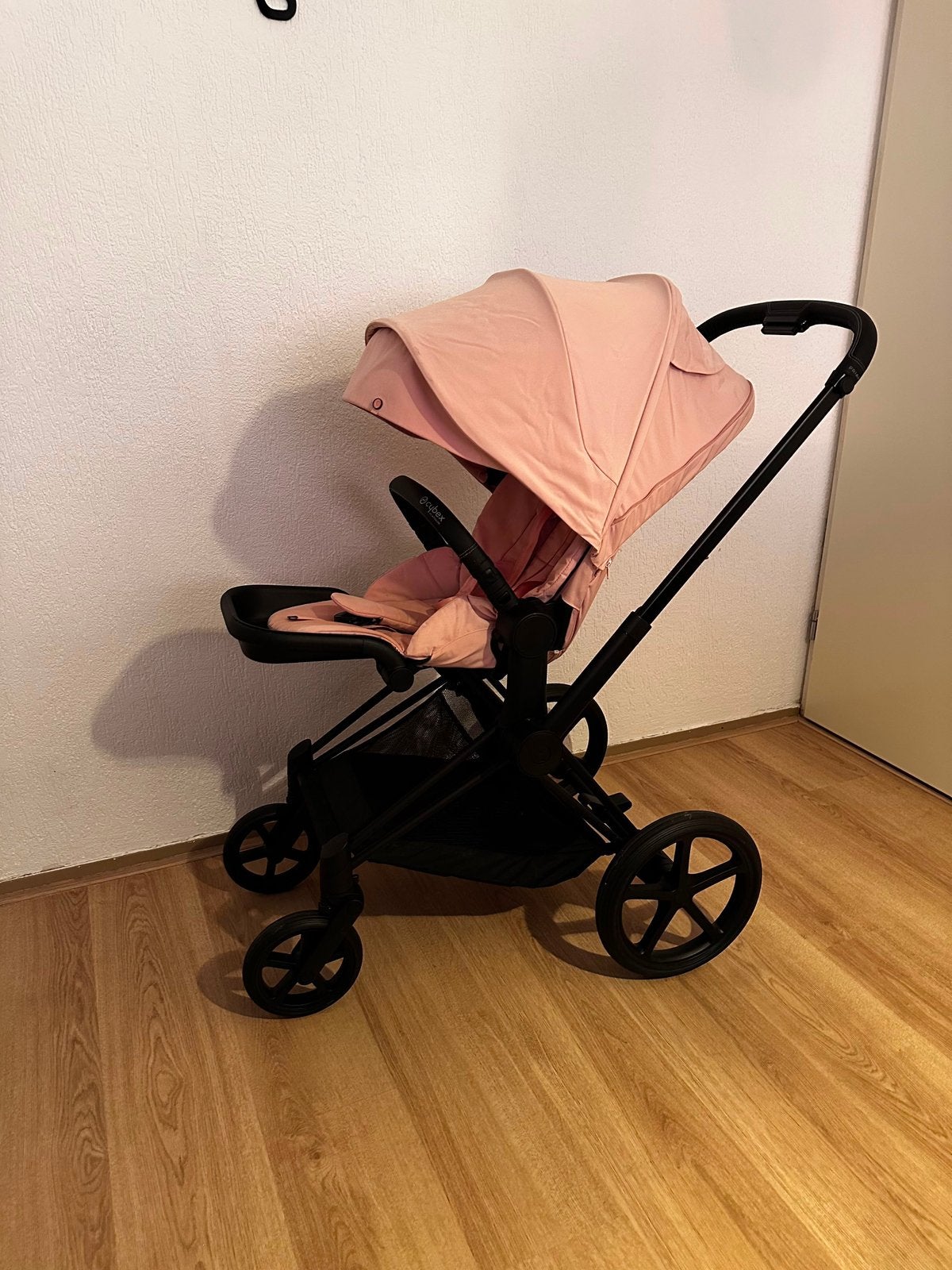 Cybex kinderwagen met autostoeltje, adapter en regenhoes, Ophalen, Zo goed als nieuw, Overige merken, Met autostoeltje