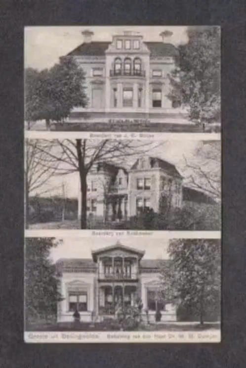 Bellingwolde Boerderijen Botjes, Rookmaker Duintjer 1909., Ophalen of Verzenden, Voor 1920, Gelopen, Groningen