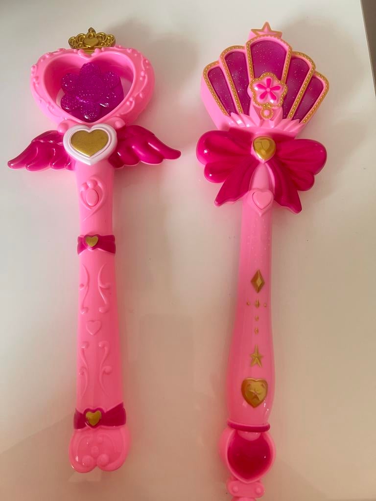 Roze speelgoed toverstafjes - set van 2, Ophalen of Verzenden, Gebruikt, Meisje